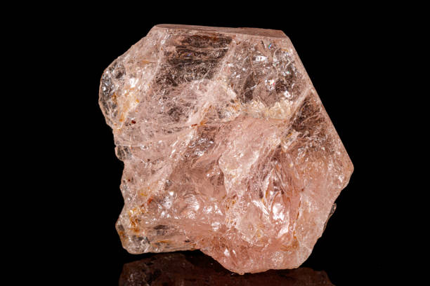istock Macro tourmaline mineral stone on black 1156057750
