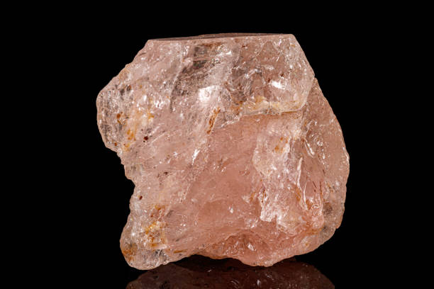 istock Macro tourmaline mineral stone on black 1156057783