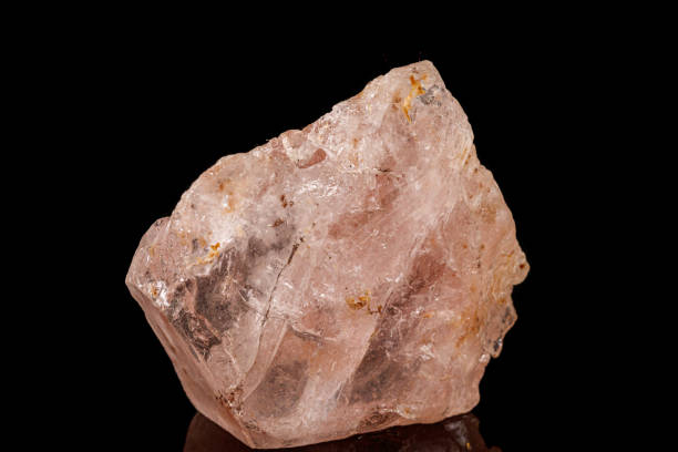 istock Macro tourmaline mineral stone on black 1156058443