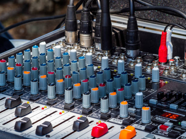 istock Sound mixer for rock band 1156060874