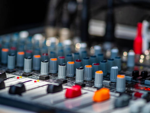 istock Sound mixer for rock band 1156060889