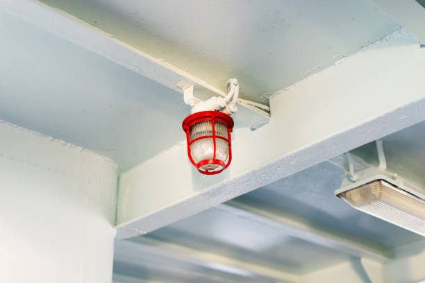 istock Alert light on the ferry boat ship 1156062129