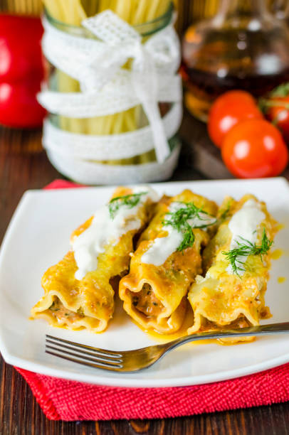 istock Cannelloni with meat filling 1156063327