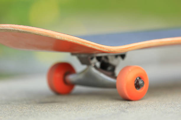 istock Skateboard on skatepark ready for riding 1156066578