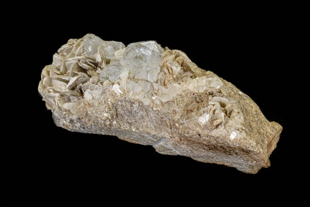 istock Macro stone Topaz mineral on a black background 1156067241