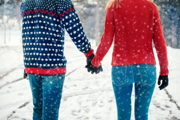 istock Young couple enjoying in winter 1156068668