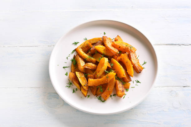 istock Baked pumpkin slices 1156070259