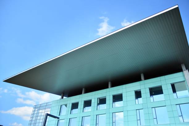 istock Modern corporate architecture - business and success concept 1156070369