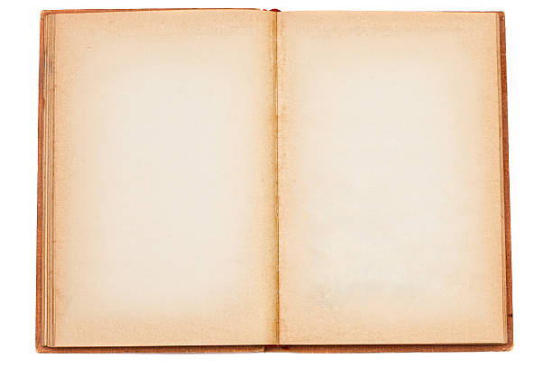 Old Opened Book With Blank Pages Stock Photo - Download Image Now - Old Book,  Page, Open - Istock