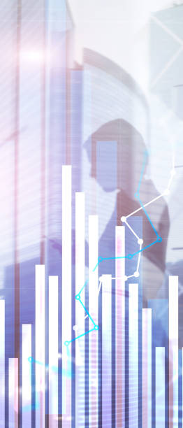 istock Vertical Panorama Banner. Financial growth graph. Sales increase, marketing strategy concept. 1156072384