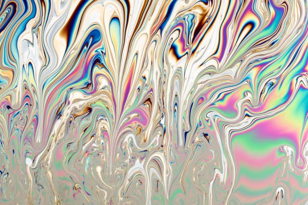 istock Rainbow colors created by soap bubble or oil 1156072929