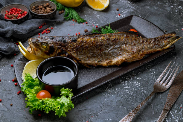istock Fried sea bass 1156076610