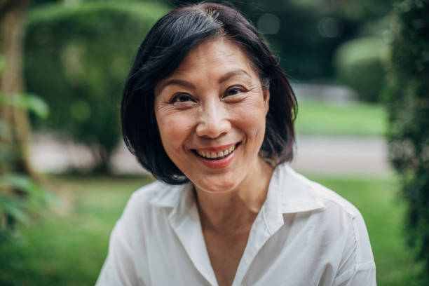istock Cheerful senior woman portrait 1156076642