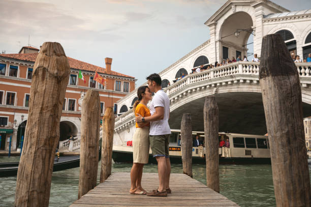 istock Lovely couple in Venice honeymoon 1156080245