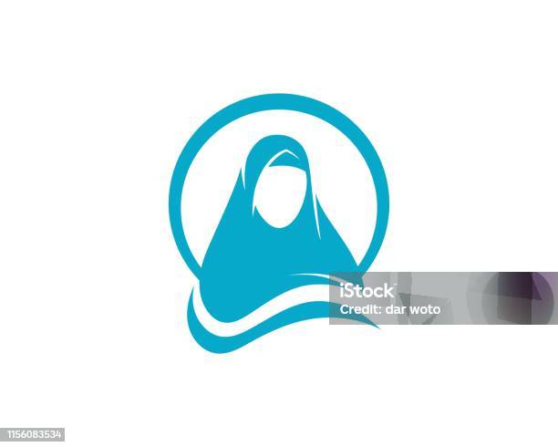 Muslimah Hijab Vector Illustration Stock Illustration - Download Image Now - Abstract, Adult, Arabia
