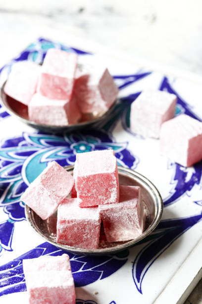 istock Turkish delight with rose flovar 1156087715