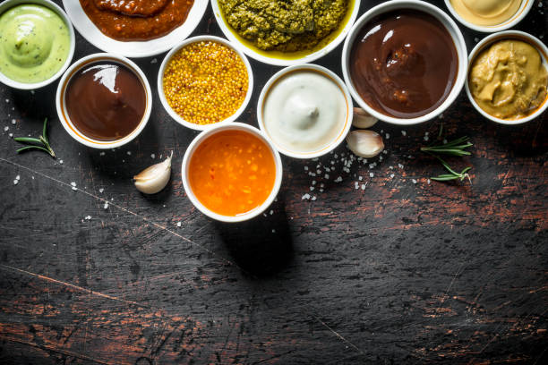 istock Mix from different kinds of sauces. 1156090484