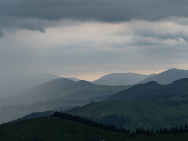 istock Dramatic sky in the Carpathian mountains. Landscape. Background 1156097118