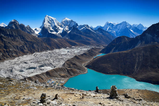 istock View from Gokyo Peak to Gokyo Lake (Nepal) 1156097891