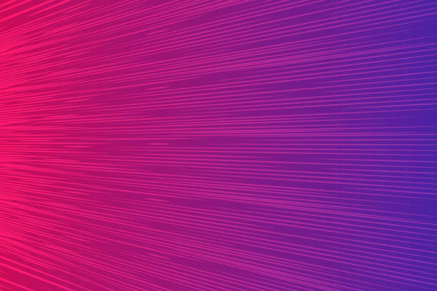 Abstract speed zoom lines background. Dark purple pink Radial motion move blur. Abstract speed zoom lines background. Dark purple pink Radial motion move blur. Zooming effect. Wave vector illustration anime speed lines stock illustrations