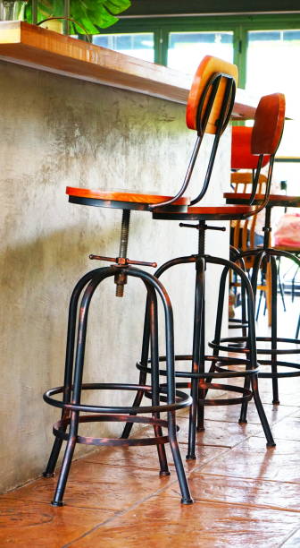 istock Modern wooden chair steel 1156104887