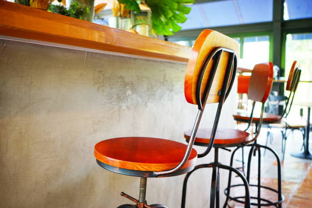 istock Decorative high wooden chair 1156104932