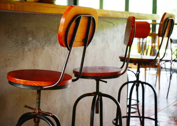 istock Decorative high wooden chair 1156105035