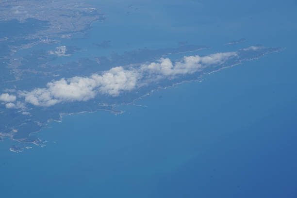 japoński archipelag widok z lotu ptaka (tokushima) - 地球 zdjęcia i obrazy z banku zdjęć