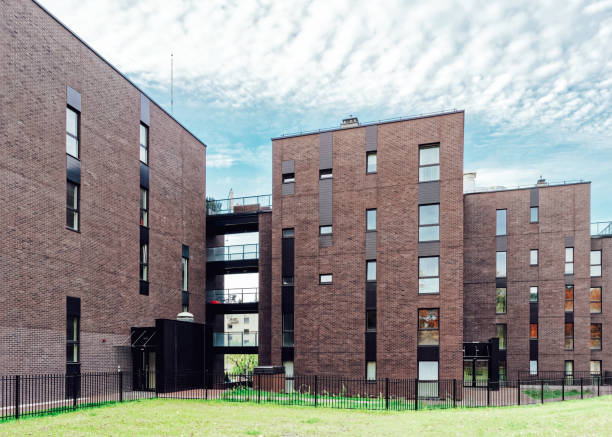 istock Modern architecture of apartment residential building 1156111617