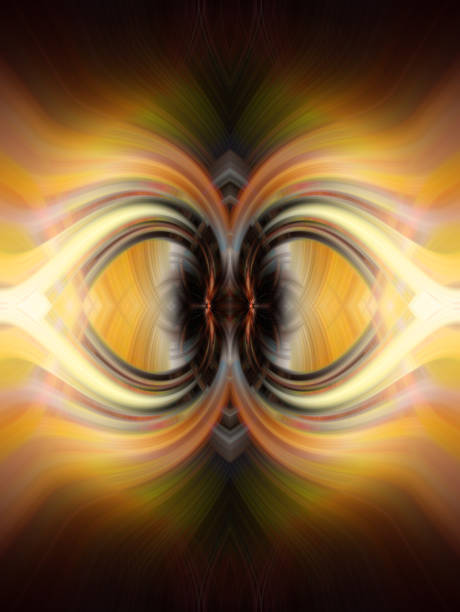 istock Colorful symmetrical abstract twirl effect for background 1156112712