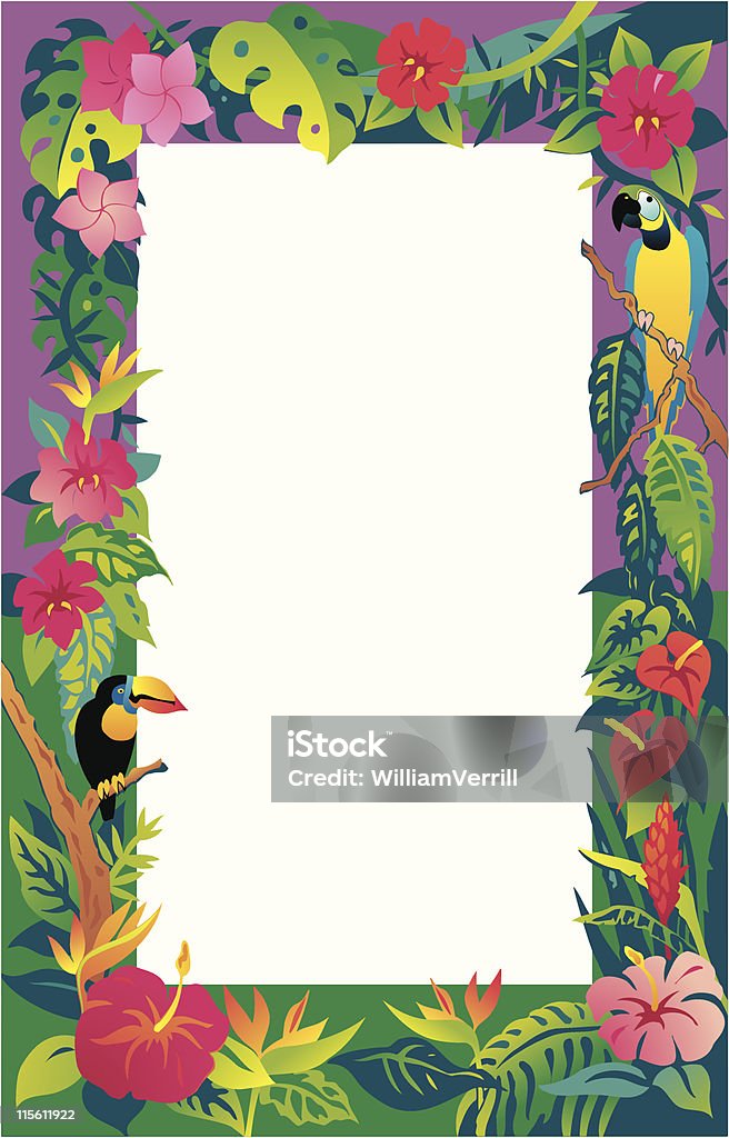 Fronteira Tropical - Royalty-free Festa Havaiana Luau arte vetorial