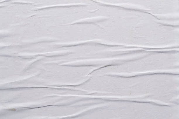 istock White creased poster texture. Abstract background. 1156119354
