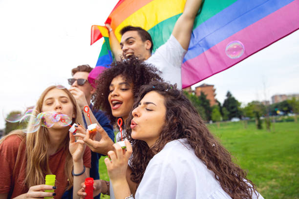 istock Pride day! Friends celebrating 1156121941