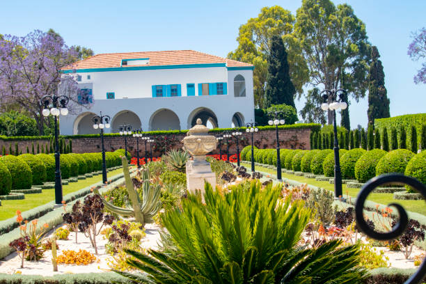istock bahai gardens in Akko 1156123050