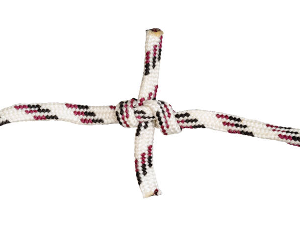 istock Harness bend knot tied on synthetic rope cut out 1156124661