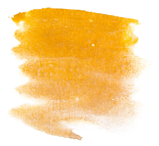 istock watercolor background yellow blot with paper texture element for design 1156125052