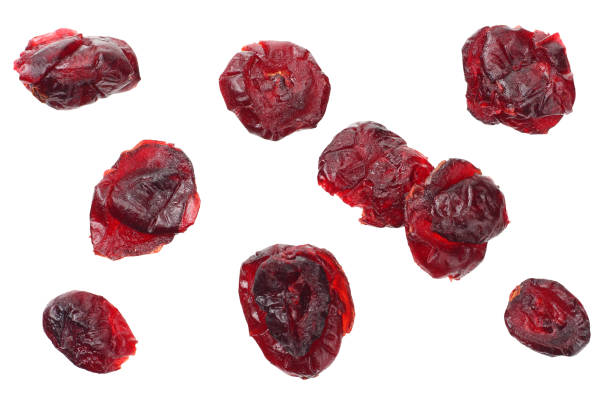 istock Cranberry isolated on white background. top view 1156126393
