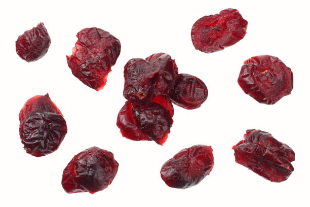 istock Cranberry isolated on white background. top view 1156126468