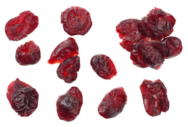 istock Cranberry isolated on white background. top view 1156126475