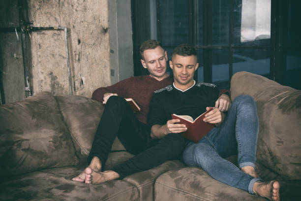 istock Young attractive couple resting at home. 1156129103