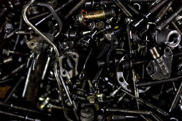 istock Various car parts and accessories for Car Engine 1156129182