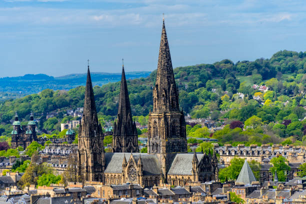 St. Mary Cathedral in Scotland St. Marys Cathedral is a cathedral of the Scottish Episcopal Church, built in the late 19th Century. marys stock pictures, royalty-free photos & images