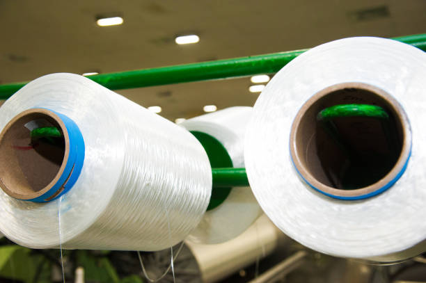 istock Industrial fabric production line 1156138532