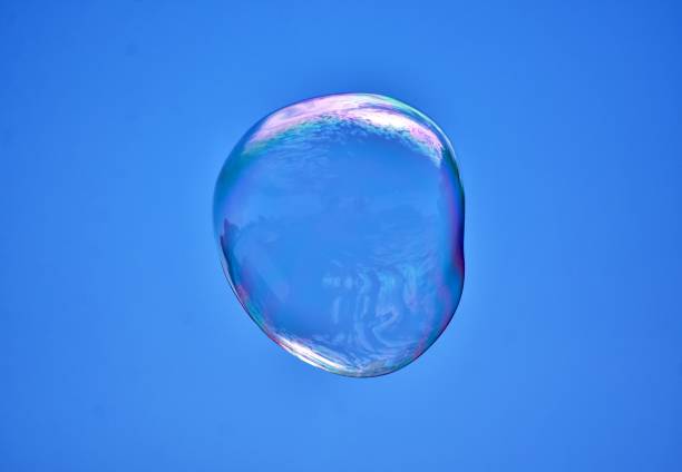 istock Soap bubble on blue sky background in gdynia 1156139349