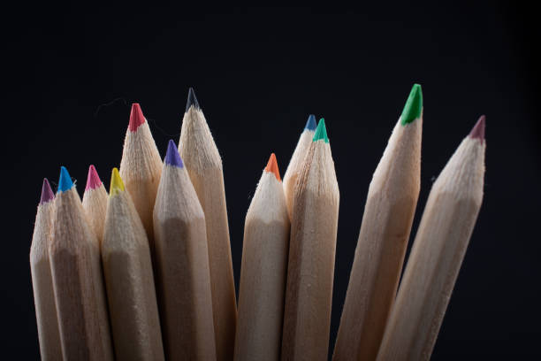 istock Hand holding colored pencils for creative idea and concept. 1156143891