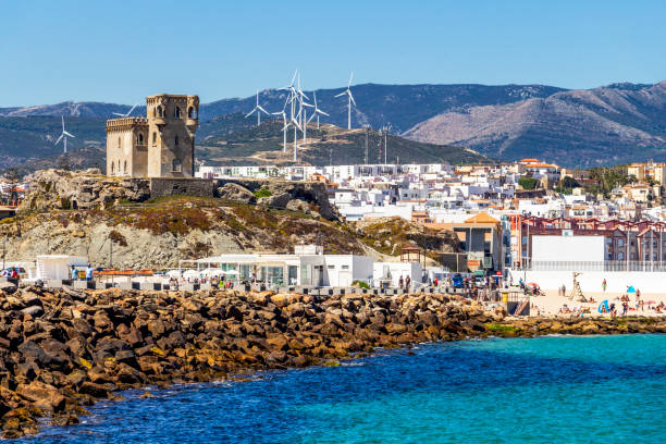 istock View of Tarifa from Isla de las Palomas, Spain 1156149773