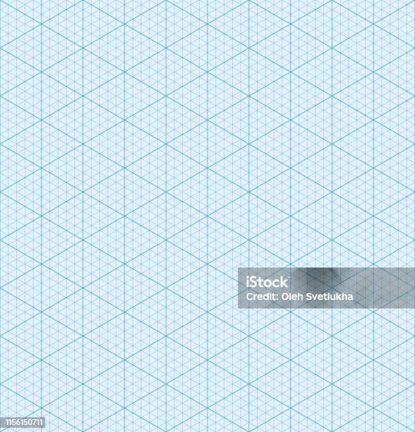 Geometric Vector Pattern Using Isometric Paper Isometric Graph Paper Background Seamless Pattern Vector Illustration ...