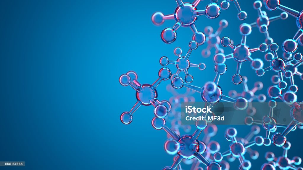 Abstract Molecular Structure science and technology concept Science Stock Photo