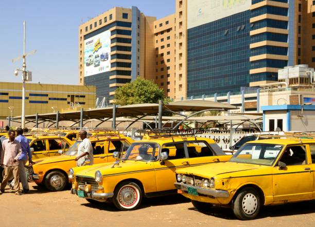 al waha mall - taksówki, chartum, sudan - chartum zdjęcia i obrazy z banku zdjęć