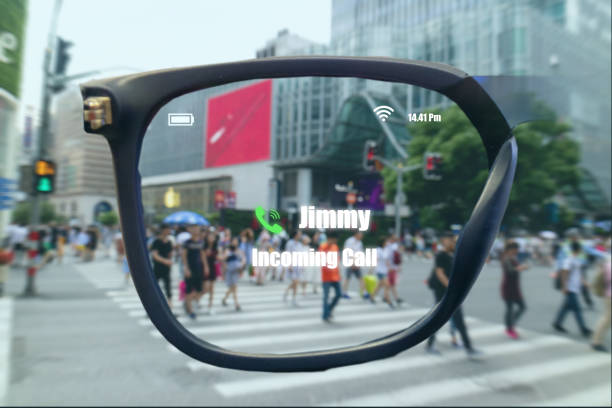 istock augmented mixed virtual reality  concept, Smart glasses work through a combination of display, sensors and accelerometers, coupled with smart software ,internet connectivity to make them realy useful 1156165856